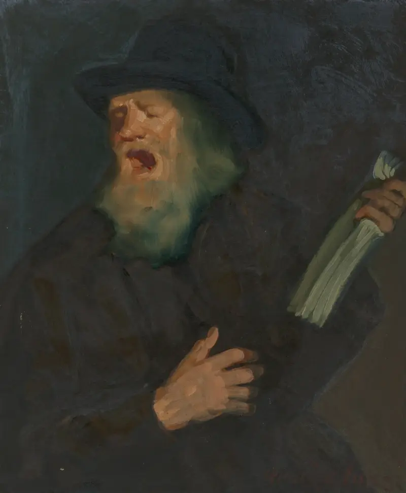 The Street Preacher av George Luks
