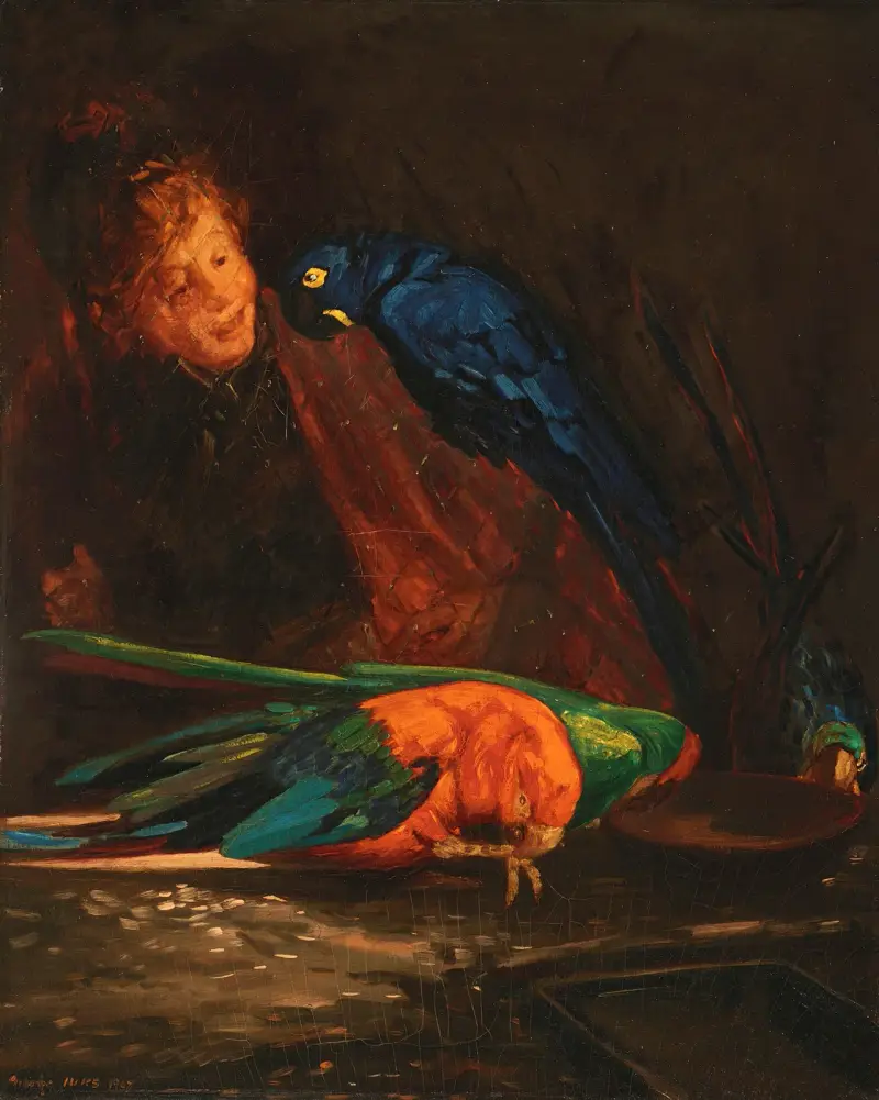 Frau mit Aras von George Luks