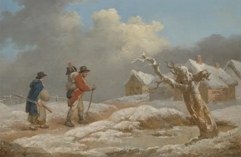 Návrat vojáka, George Morland