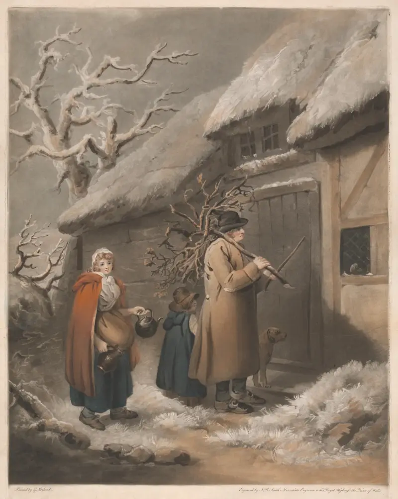 Cottage Family av George Morland