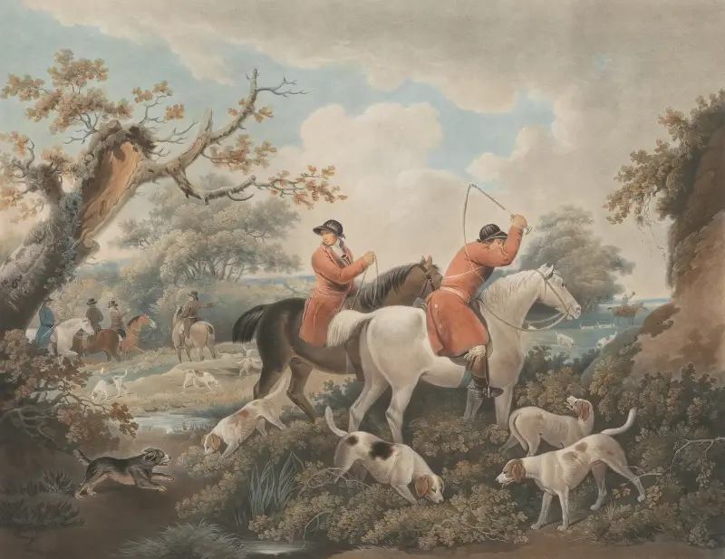 Rävjakt. Kontrollen av George Morland