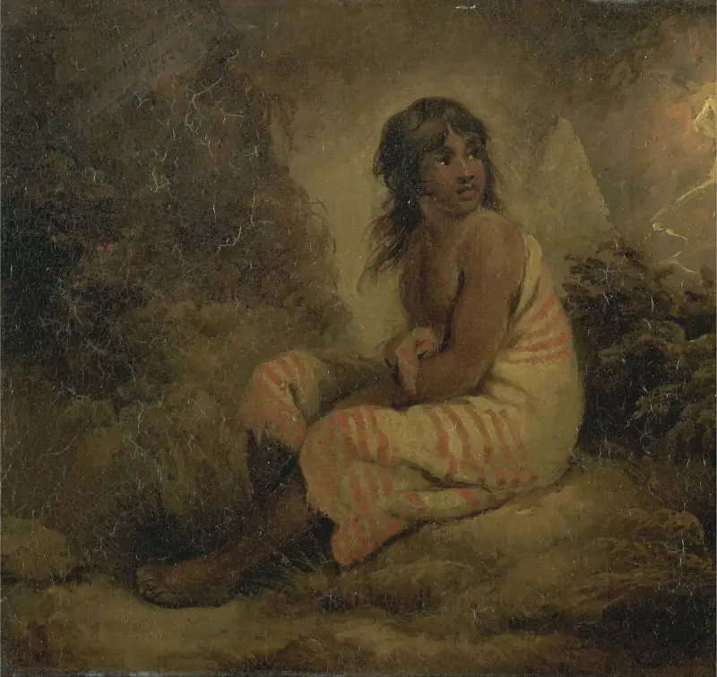 Indian girl av George Morland