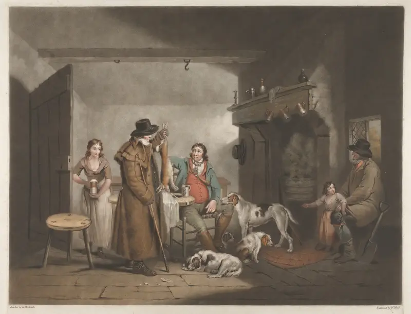 Inuti en lantkrog av George Morland