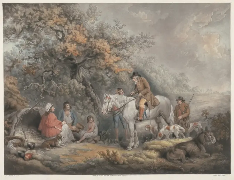 Morgon eller den välvillige sportmannen av George Morland