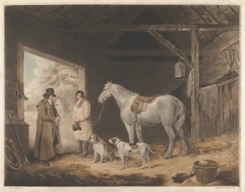 Paying the Hostler von George Morland