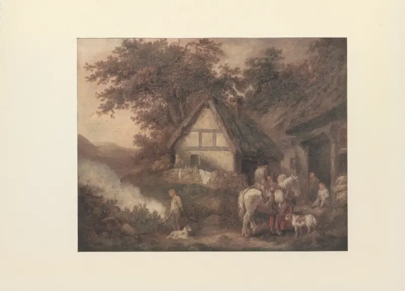 Dörren till en bykrog av George Morland