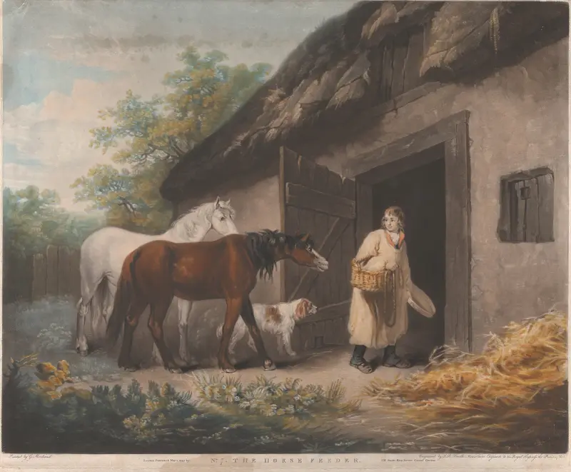 Der Pferdeknecht von George Morland