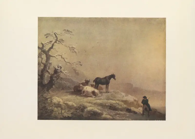 Winter; Cattle von George Morland