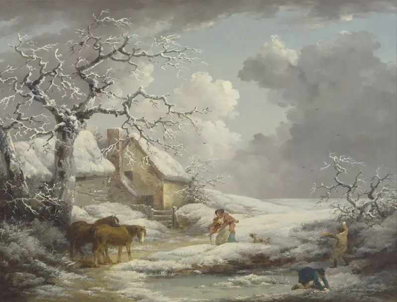 Zimní krajina, George Morland
