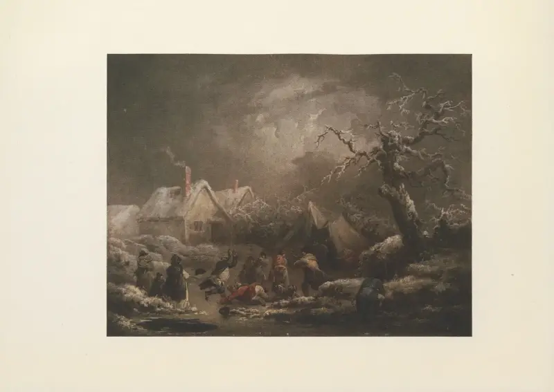 Winter; Skating von George Morland
