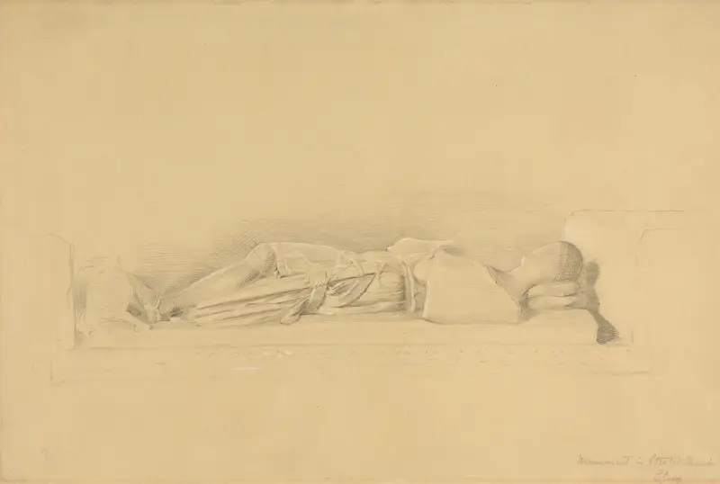 Effigy of a Crusader, Stisted Church av George Richmond