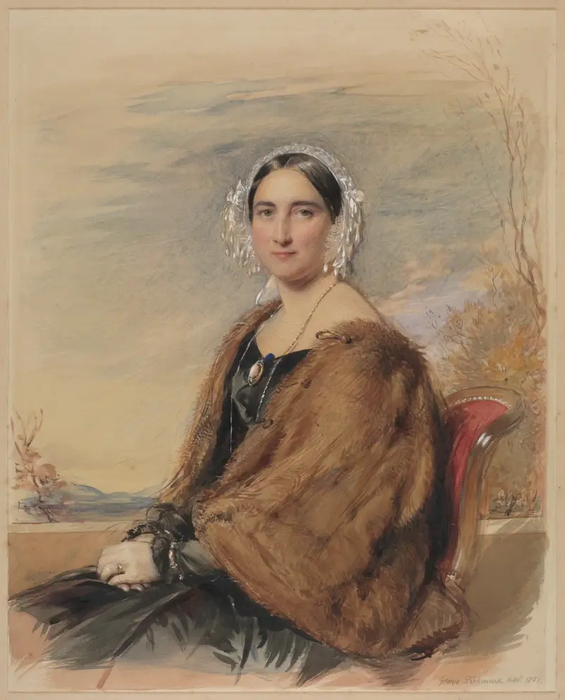 Portrait of a Woman, 1851 av George Richmond