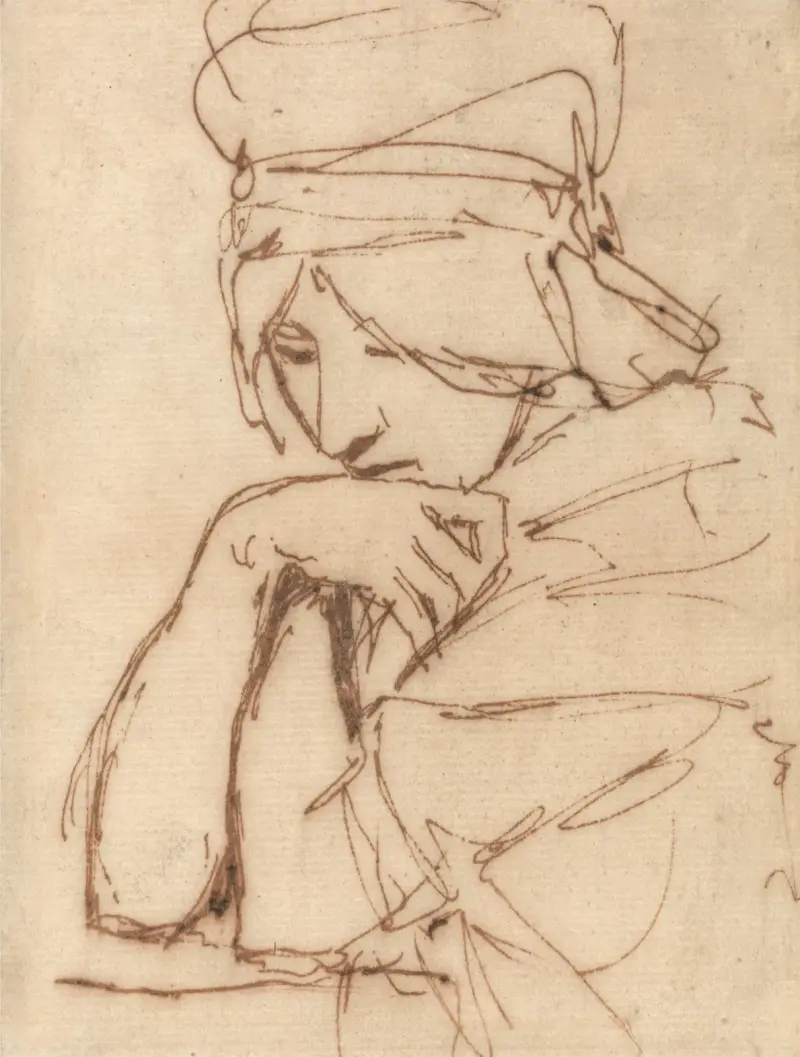 A Pensive Lady von George Romney