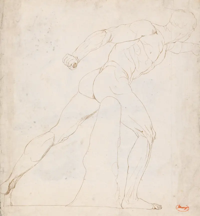 Borghese Gladiator av George Romney