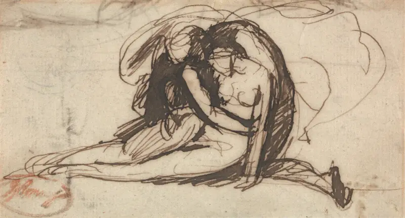 Caladon and Amelia av George Romney