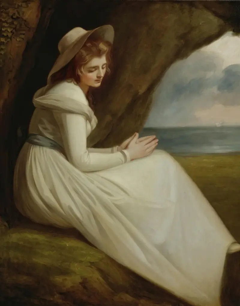 Emma Hart, senare Lady Hamilton, som 'frånvaro' av George Romney