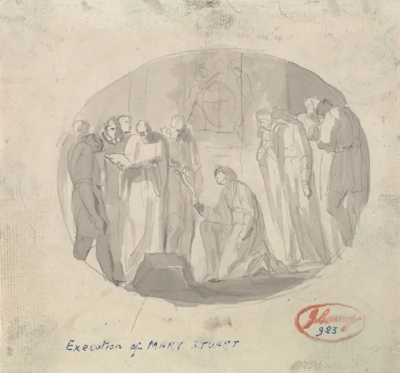 Avrättningen av Maria Stuart av George Romney