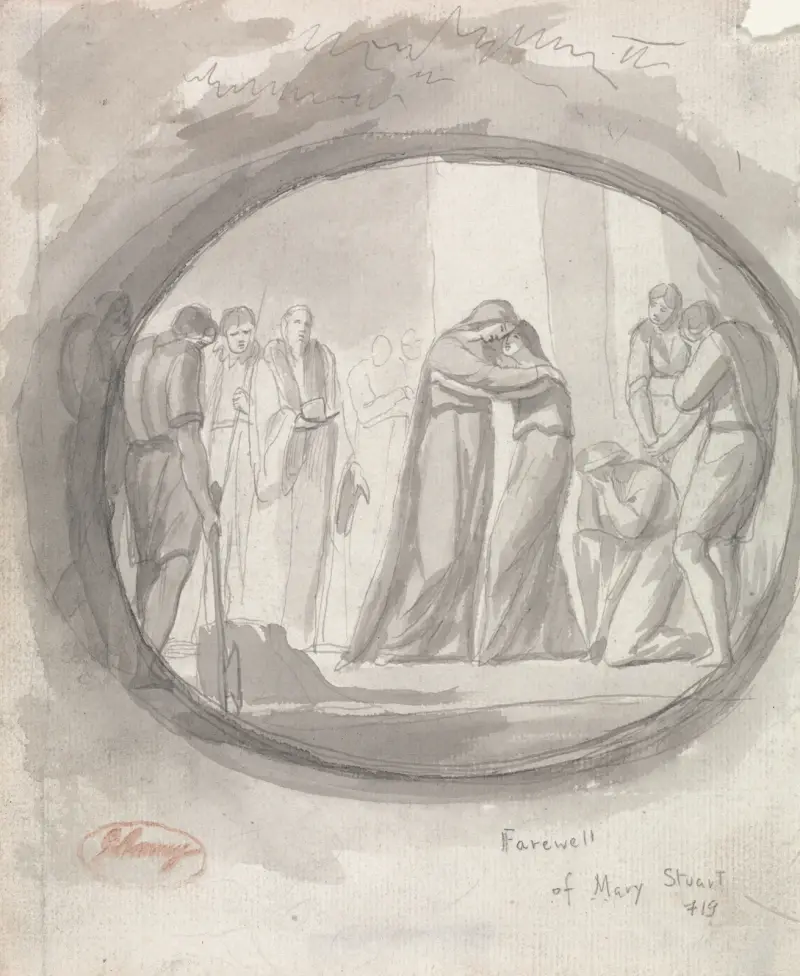 Maria Stuarts avsked av George Romney