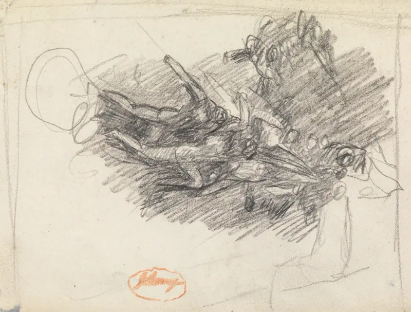 Figurstudie av George Romney