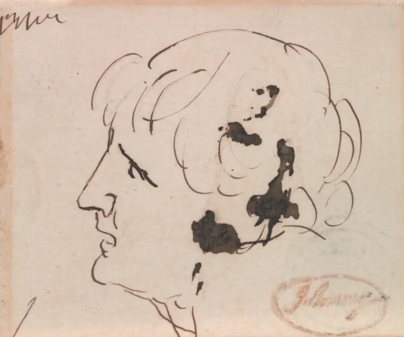 Huvud av en man av George Romney