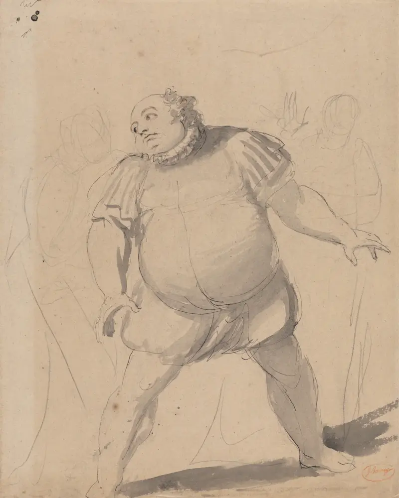 John Henderson som Falstaff av George Romney