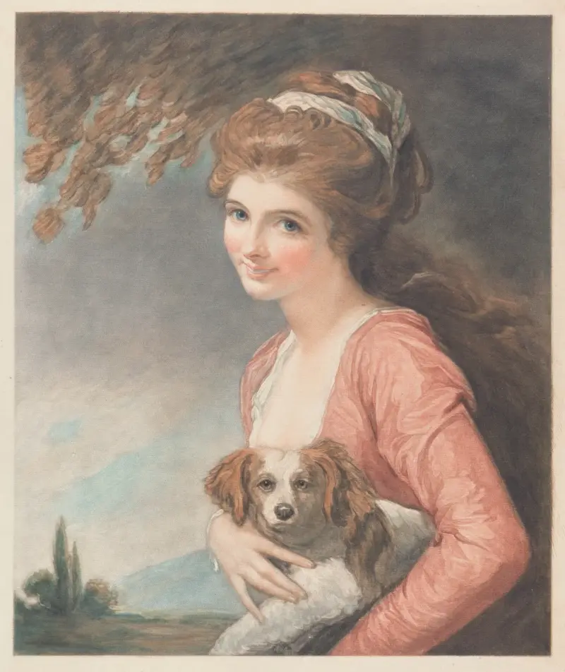 Lady Hamilton som Naturen av George Romney