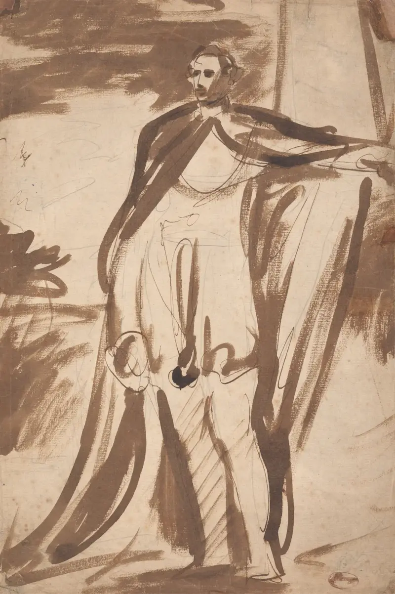 Lord Salisbury, Standing by a Pillar av George Romney