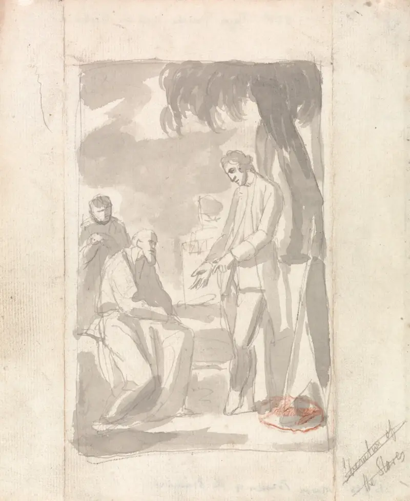 Major Thomas Pearson and the Brahman av George Romney