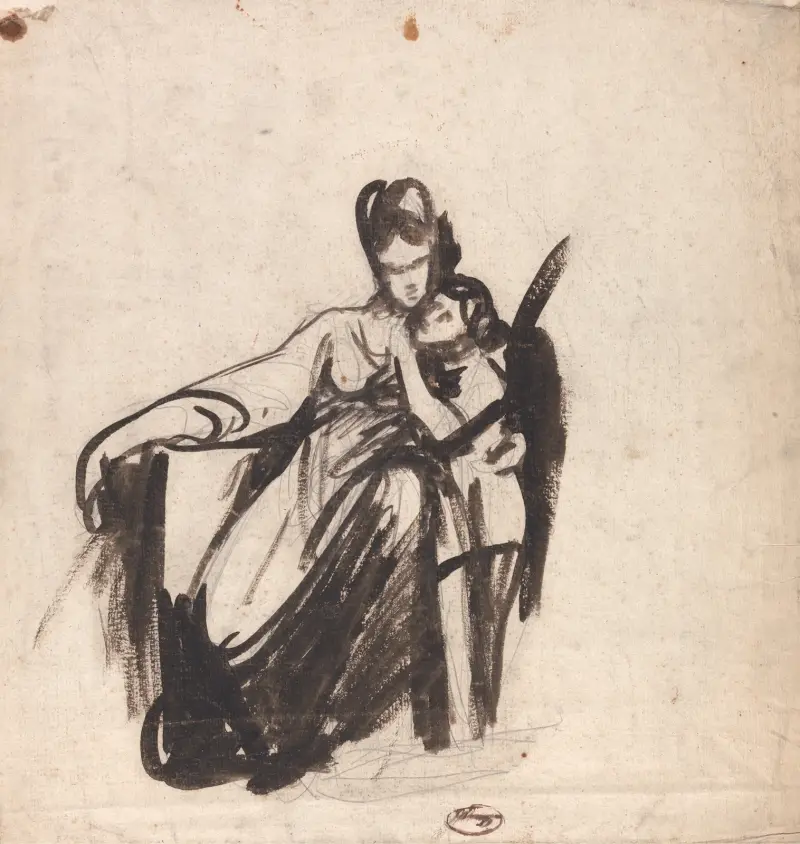 Mutter und Sohn von George Romney