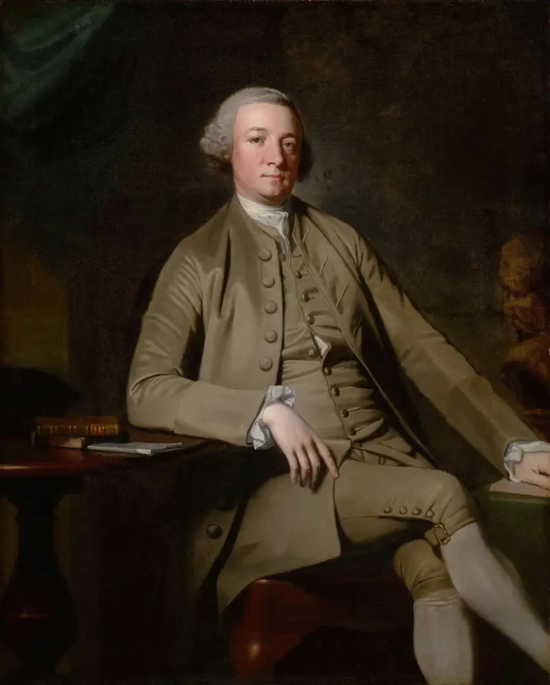 Porträtt av en gentleman, sittande, troligen William Suddel av Lancaster av George Romney