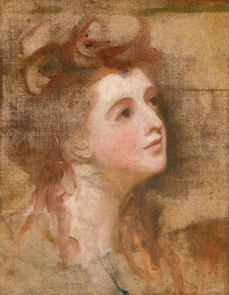 Portrait Of A Lady av George Romney