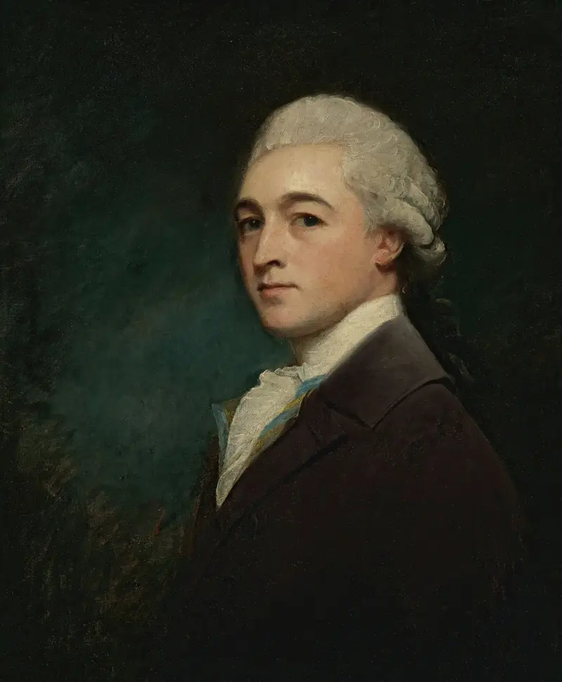 Porträtt av en ung man av George Romney