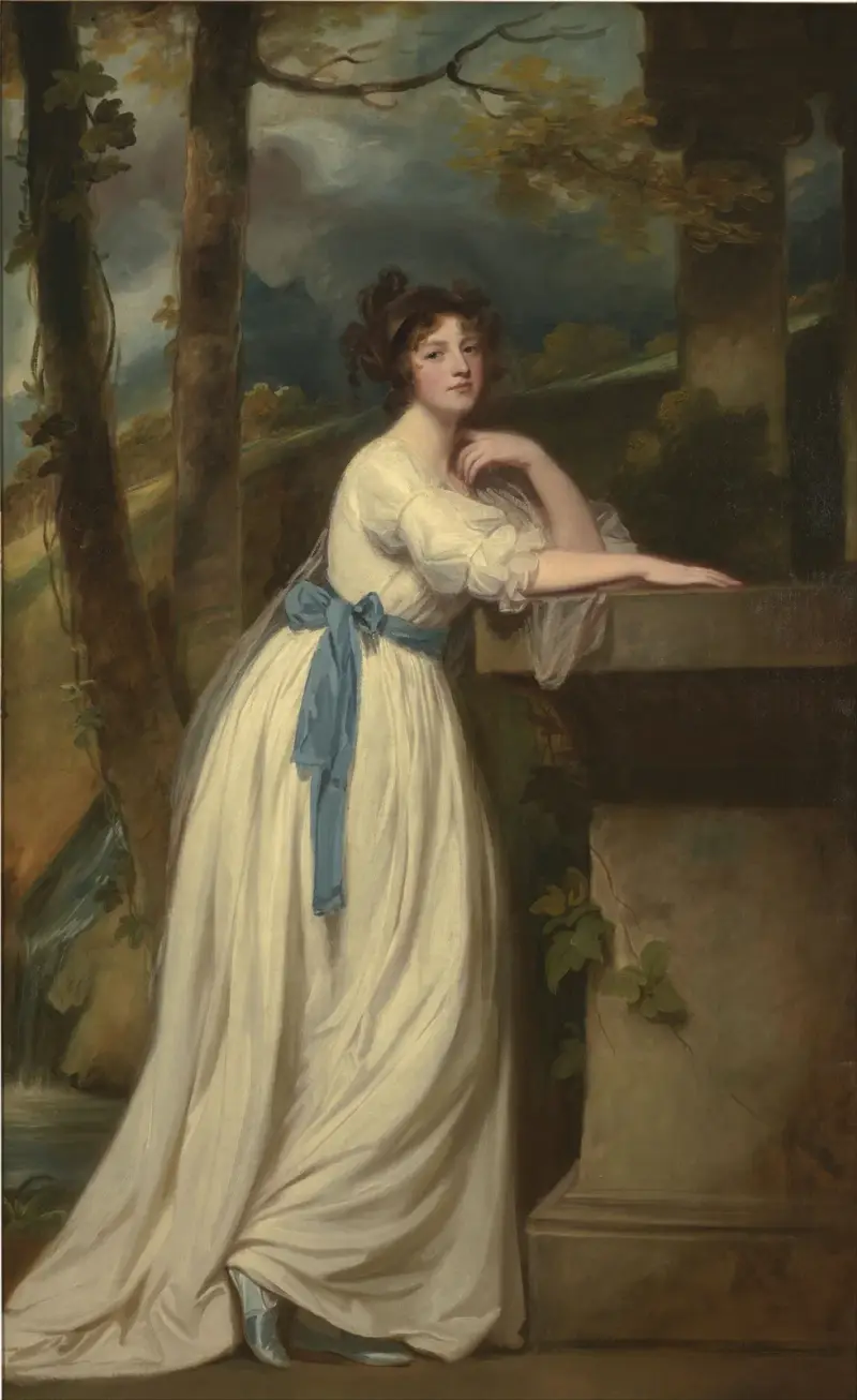 Portrait Of Mrs. Andrew Reid av George Romney