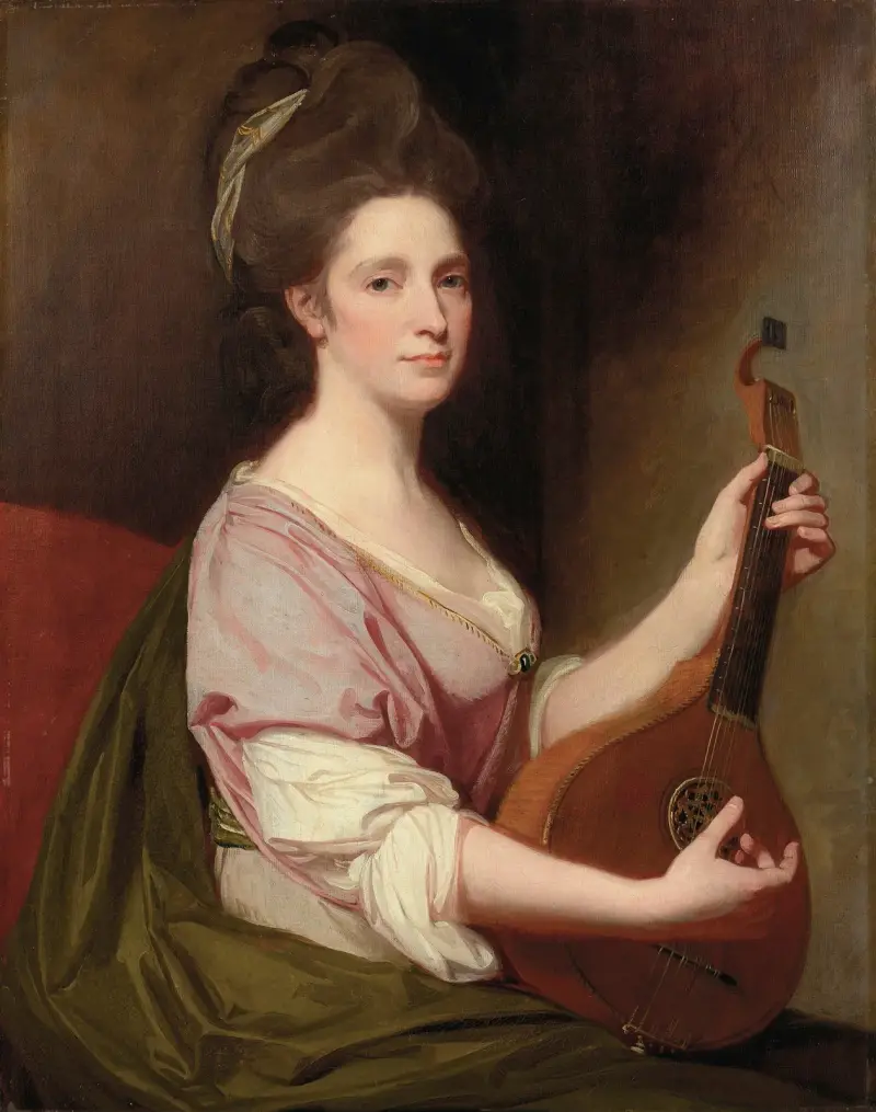 Porträtt av Mrs. Henrietta Smith av George Romney