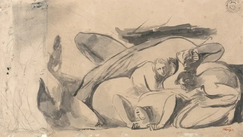 Fängelsescen av George Romney