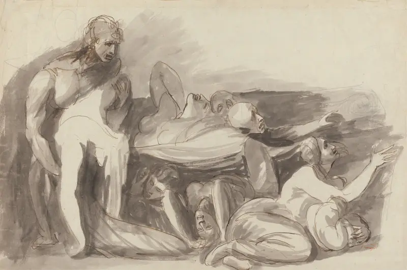 Fängelsescen av George Romney