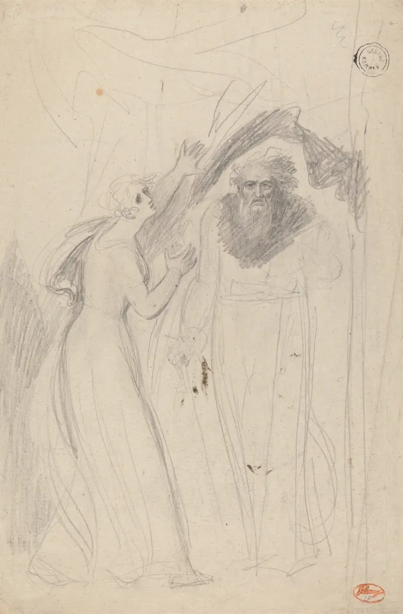 Prospero och Miranda av George Romney