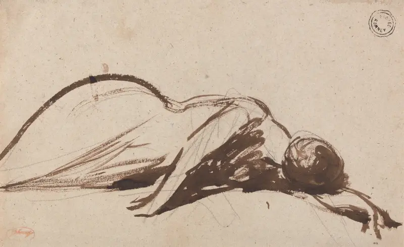 Framstupa kvinna av George Romney