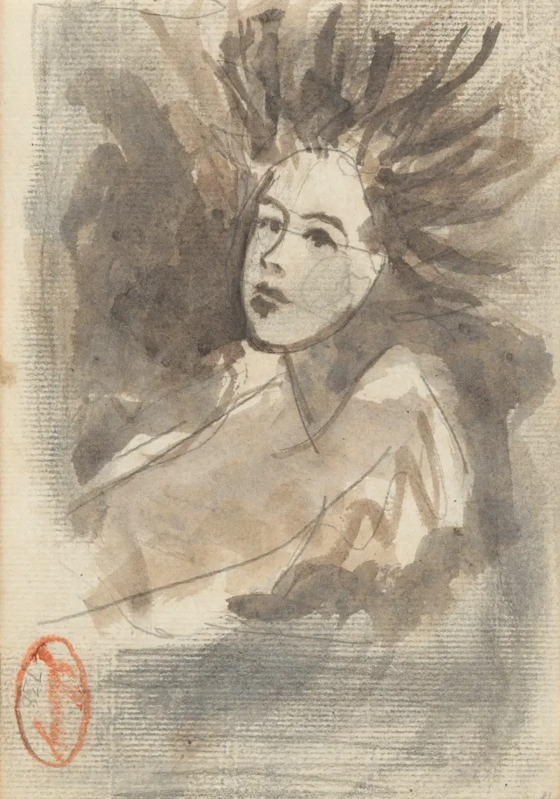 Skiss av George Romney