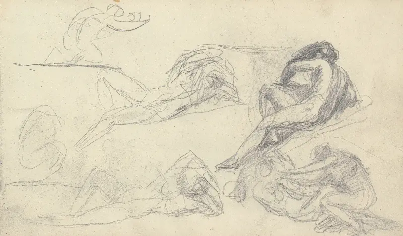 Sketchbook Drawing av George Romney