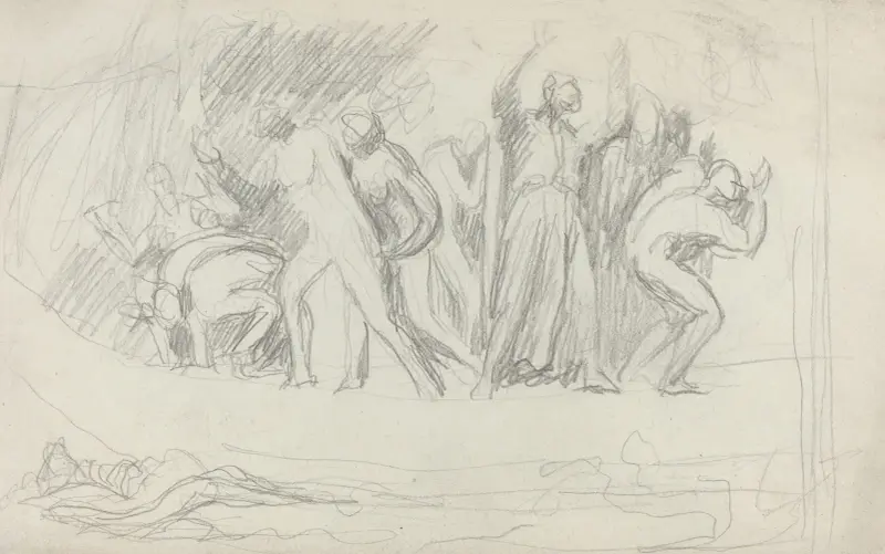 Studie zu „Die Sintflut“ von George Romney