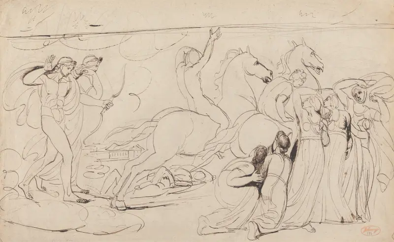 Die Zerstörung der Kinder der Niobe von George Romney