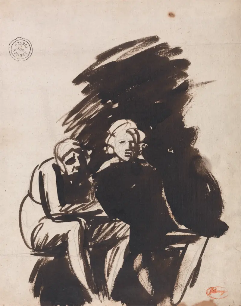 De två vännerna av George Romney