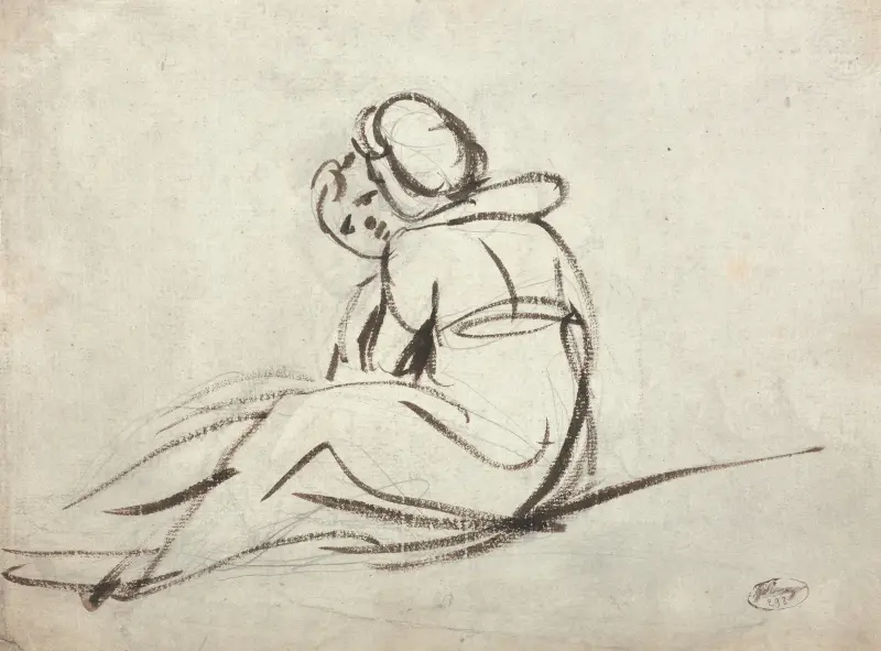 Two Children Embracing von George Romney