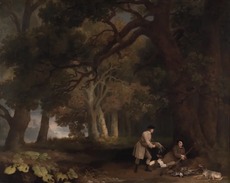 En rast efter jakten av George Stubbs