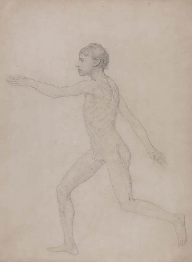 Postać ludzka, widok z boku, 1795 – nr 1, George Stubbs