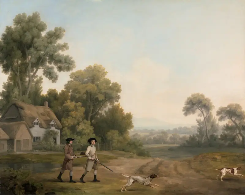 Två herrar på jakt av George Stubbs
