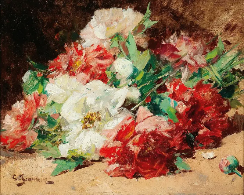 Różany bukiet, Georges Jeannin