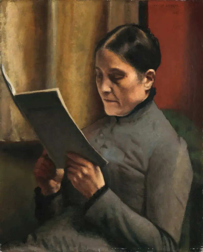 La Mère de l’artiste av Georges Lemmen