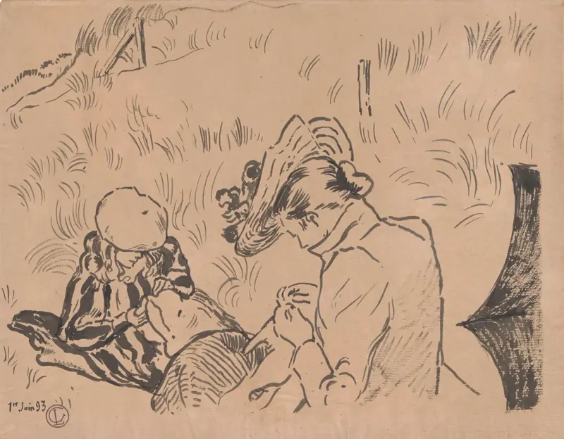Krajina se dvěma postavami, Georges Lemmen